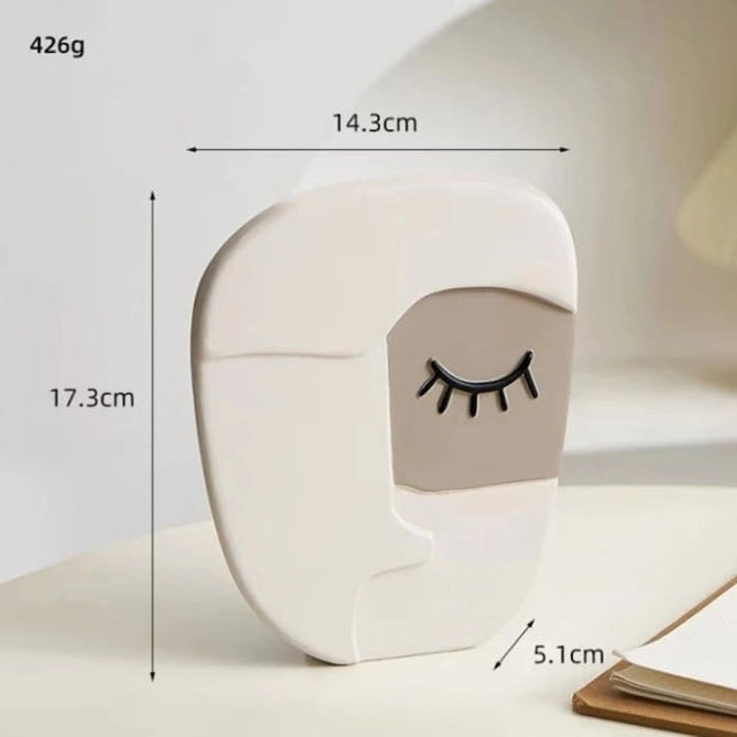 مزهرية وجه تجريدي لتزيين المنزل، الحد الأدنى للطلب: 50 قطعة