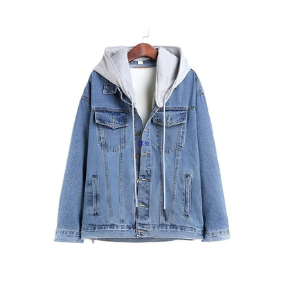 A new denim jacket for women's autumn and winter loose velvet thicker