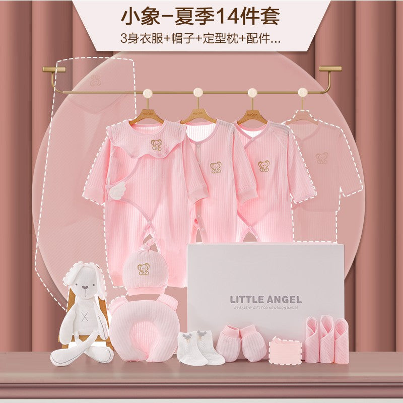 A15 Baby gift box, newborn clothes set, full moon summer pure cotton clothing, spring and autumn birth baby products wholesale - Mixbatch