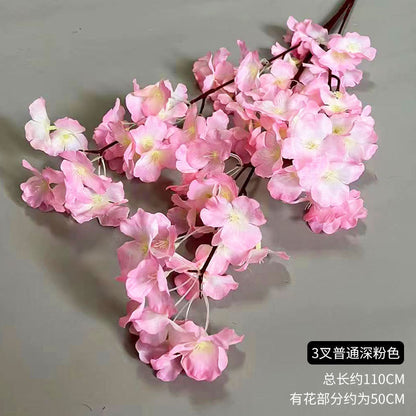 A simulated cherry blossom branch cherry blossom tree plastic wedding decoration peach blossom pear blossom indoor living room ceiling simulated flower fake flower