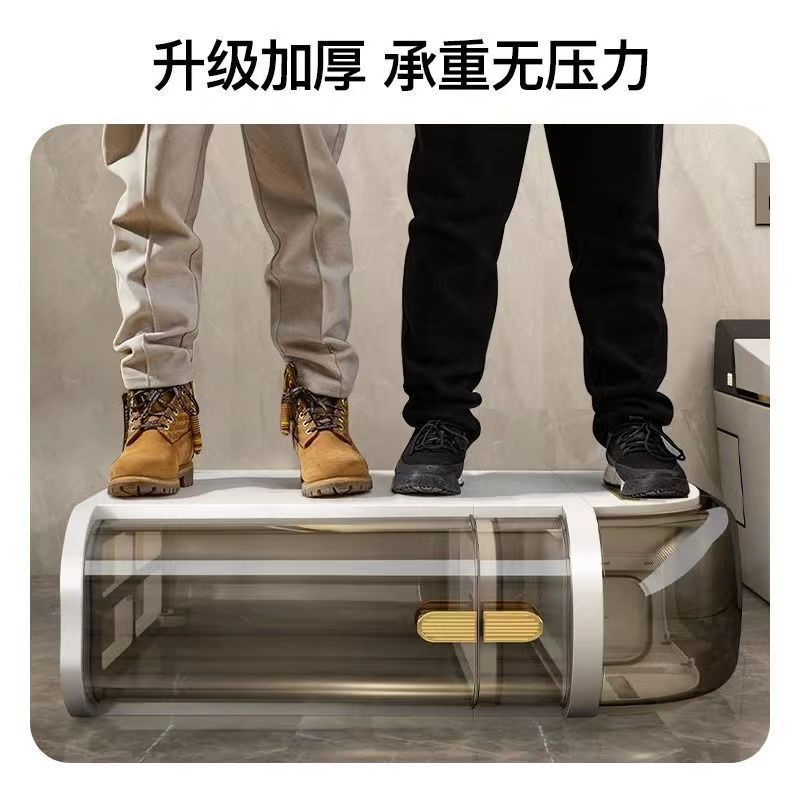 حمام، خزانة تخزين في الشقوق، رف تخزين، رف بلاستيكي مقاوم للماء، حمام، رف للأغراض المتنوعة، خزانة أرضية ضيقة 