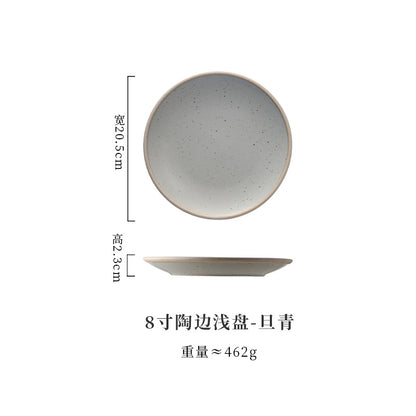 A Western food plate ceramic tableware