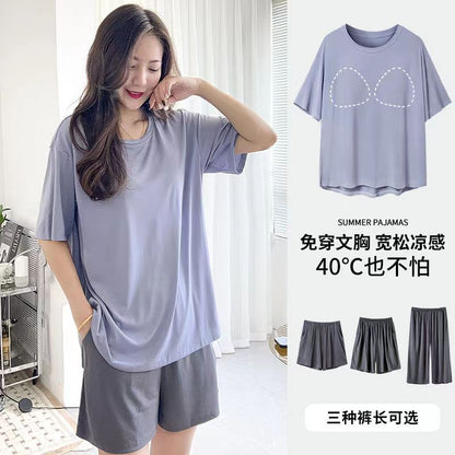 P Loose Maternity & Nursing Shirt Clothes Pants Set