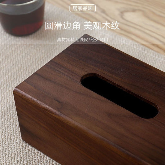P Solid wood tissue box