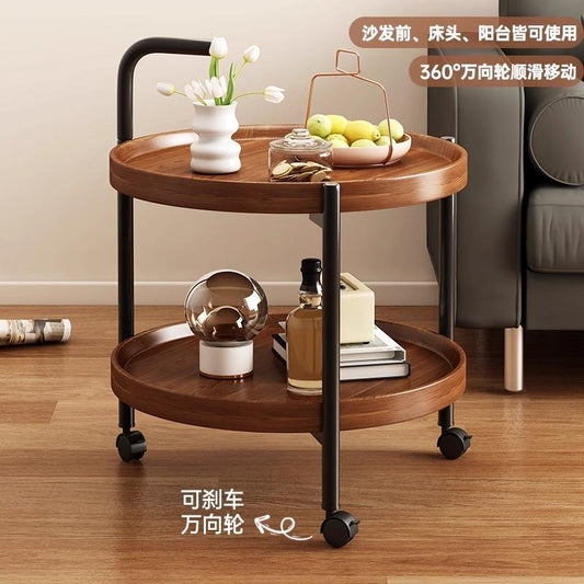 P with wheel coffee table small table retro trolley artificial board