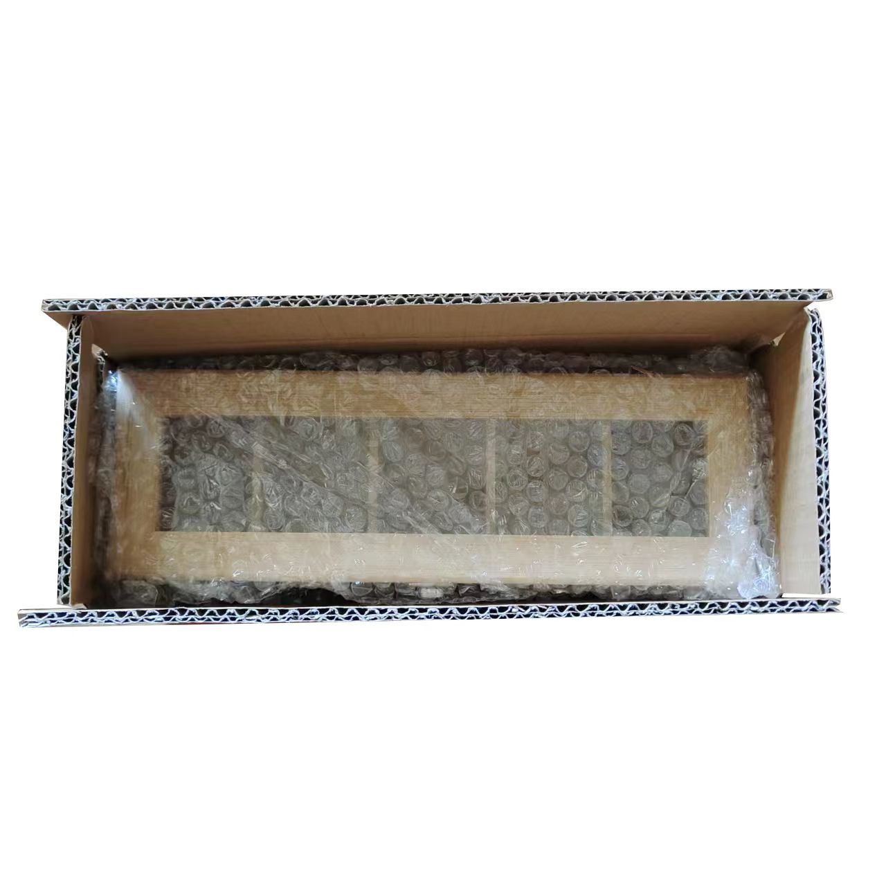 P Bamboo Wood Doge Wenwan Walnut Storage Box Babao Tea Coffee Storage Box Yagli Board Transparent Solid Wood Finishing Box