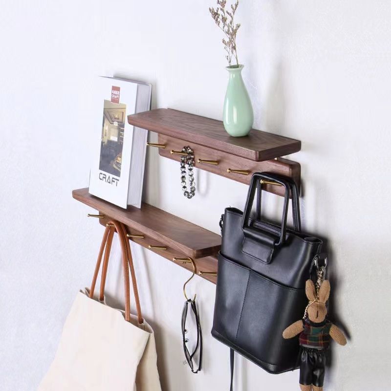 P black walnut hat rack