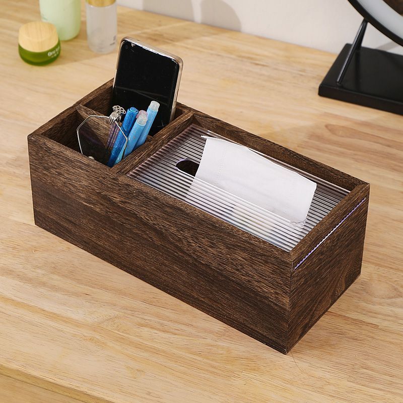 P Solid wood living room household pumping carton meal carton wood