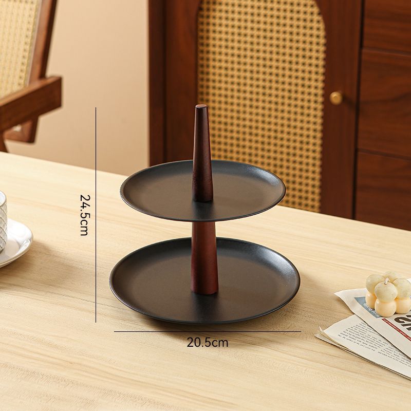 P retro multi-level rotating fruit plate