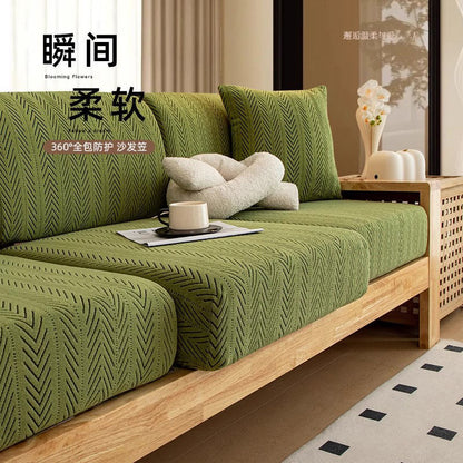 P sofa cover universal all-inclusive durable anti-cat scratch all-season universal solid wood sofa cover high elastic sofa cover