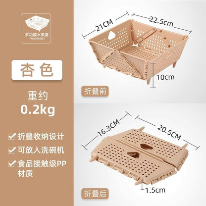 P collapsible drain basket