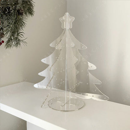 P Christmas tree acrylic jewelry storage
