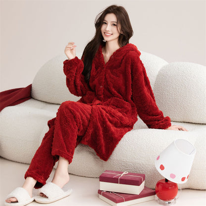 P plush pajama set