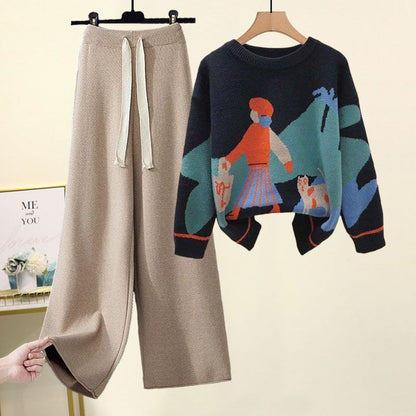 P Women's Knitted Suit