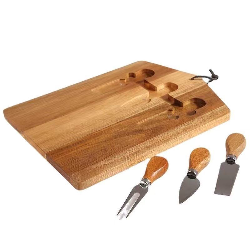 A Acacia wood cutting board cutting board fruit complementary food chopping board cutting board household pizza bread steak kitchen portable