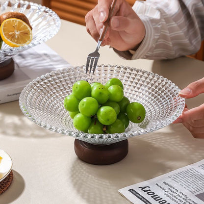 P glass fruit plate