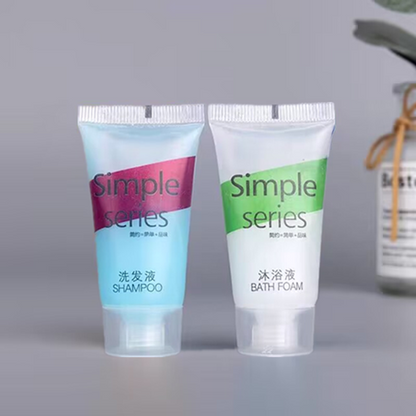 P Body wash, shampoo, toiletries