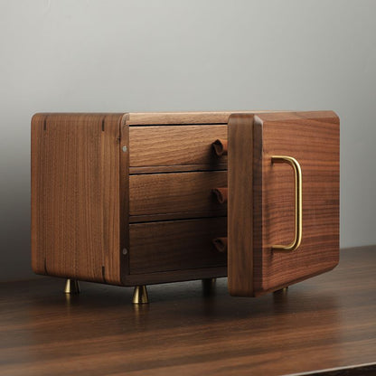 P Walnut Jewelry Box Jewelry Storage Box