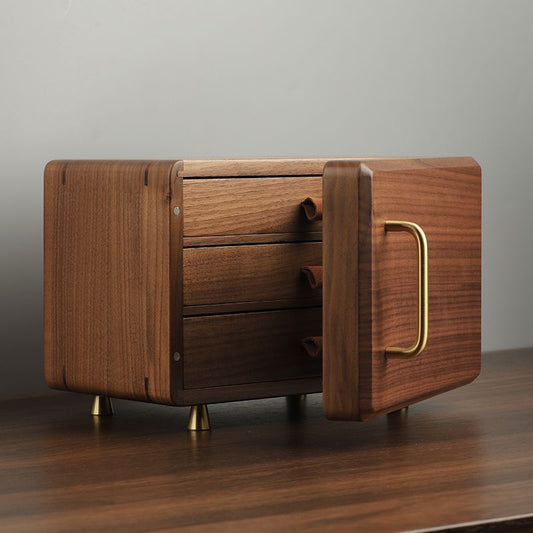 P Walnut Jewelry Box Jewelry Storage Box