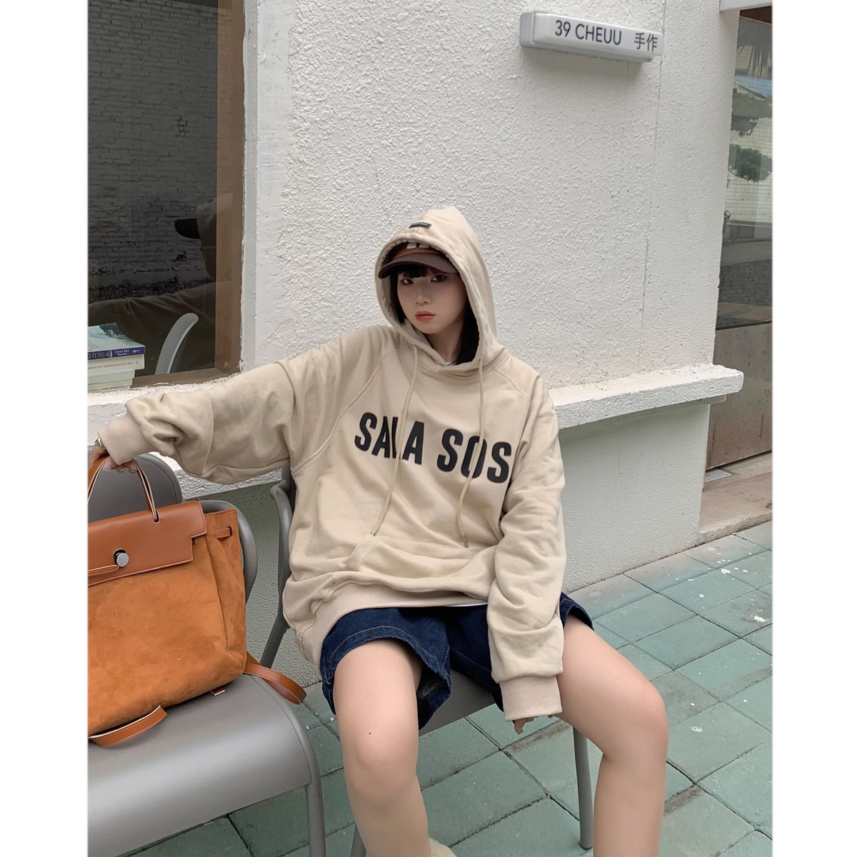 P men's and women's same pure cotton sweater