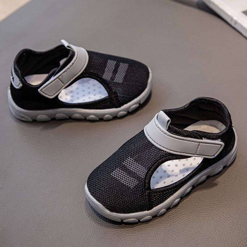 P children's net sandals summer new bag head soft sole casual shoes boys sports shoes primary school students baby sandals