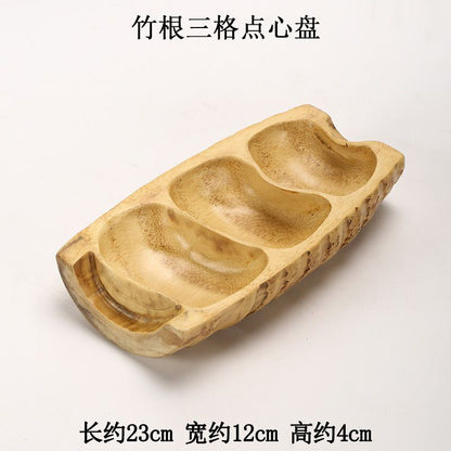 منتجات بامبو، طبق فواكه مجففة من جذور البامبو