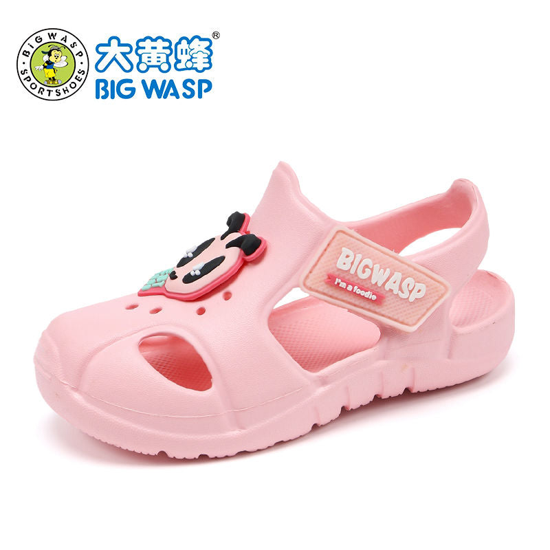 P bumblebee children's sandals men's and women's bag head sandals summer middle and small children's foot protection beach shoes lightweight baby cool slippers