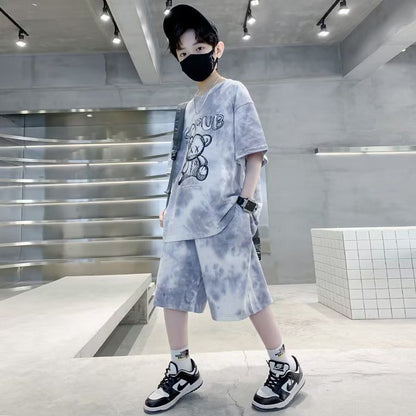 P new children's clothing summer Internet celebrity boys short sleeves cool handsome fashion