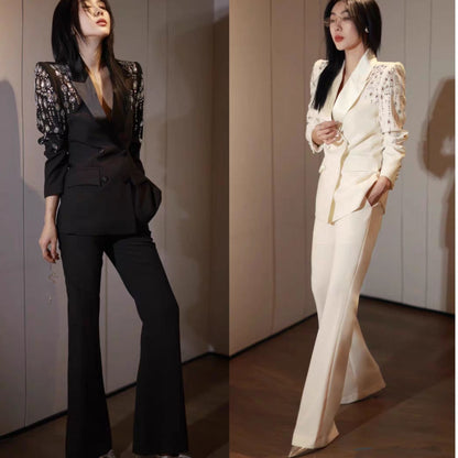 A diamond-encrusted suit