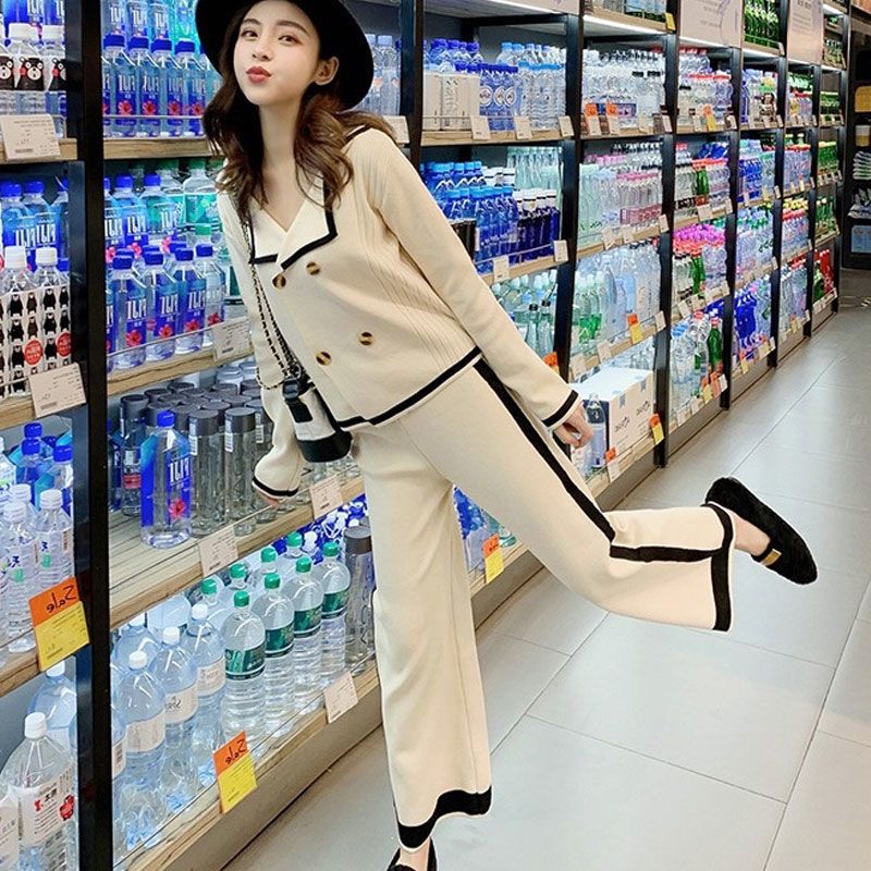 A women's knitted suit