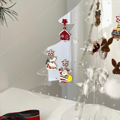 P Christmas tree acrylic jewelry storage