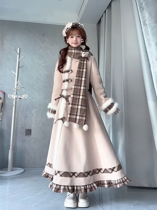 P coat long skirt set