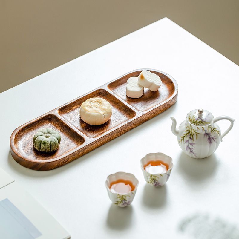 صينية خشبية من خشب الأكاسيا، صينية خبز منزلية، صينية حلويات خشبية 