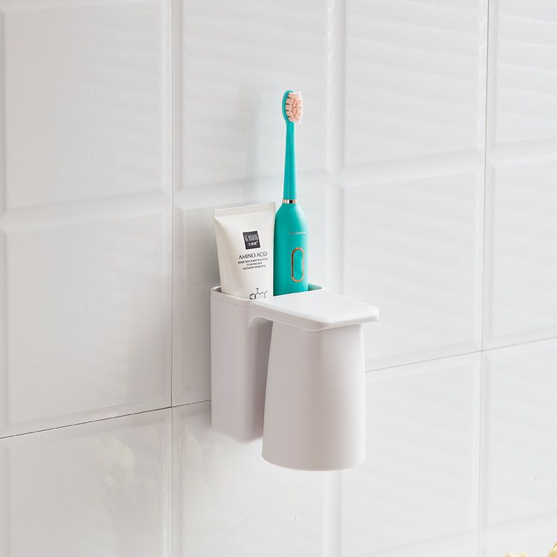 Internet celebrity upside-down magnetic brushing cups, mouthwash cups, wall-mounted household multi-functional toothpaste, toothbrushes, shelves, storage racks - Mixbatch