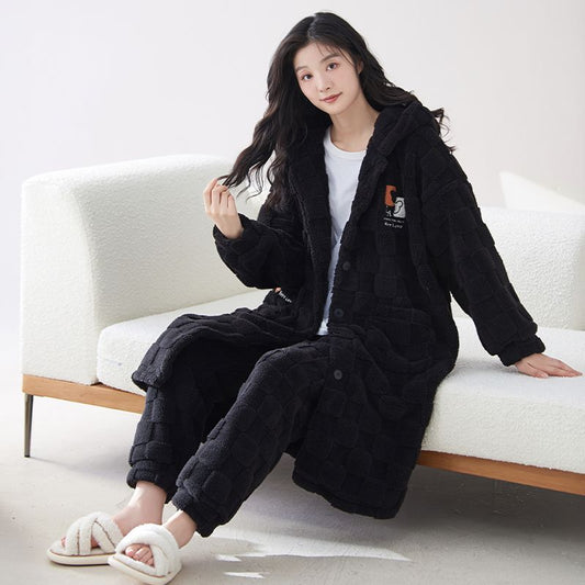 P winter plush pajama set