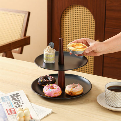 P retro multi-level rotating fruit plate