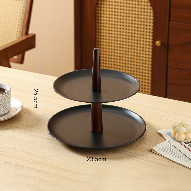 P retro multi-level rotating fruit plate