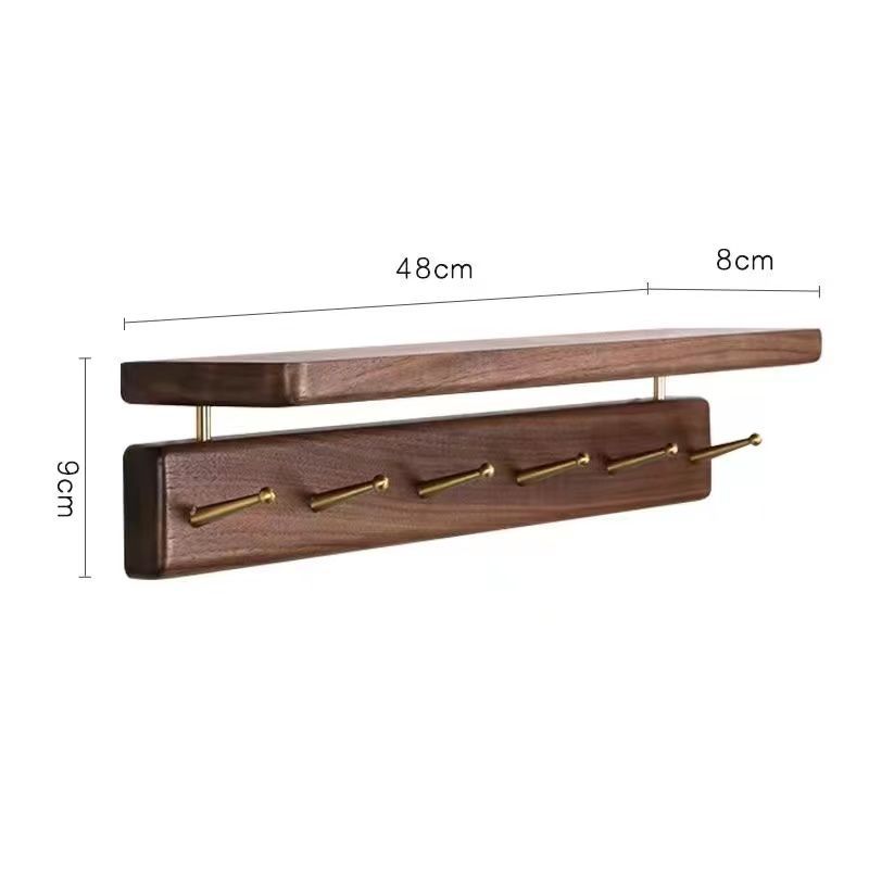 P black walnut hat rack