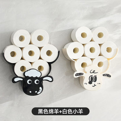 P Wall hanging tissue rack