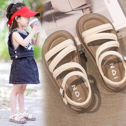 P children's girls sandals students cute versatile foreign style open-toed temperament summer new fashion Korean version of princess sandals