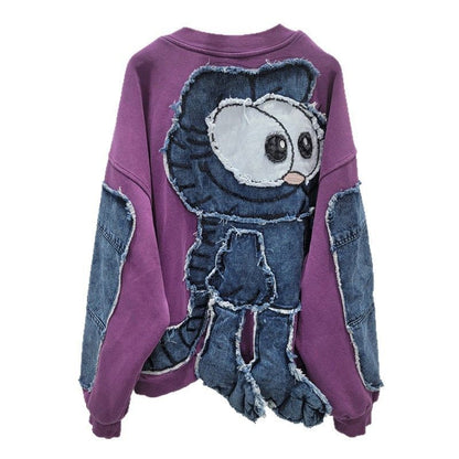P color matching cloth sweater