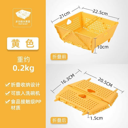 P collapsible drain basket