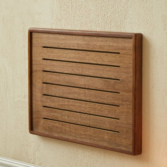 P solid wood walnut meter box decorative picture