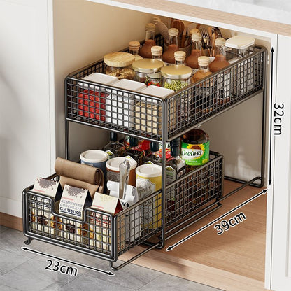 P pull-out storage rack