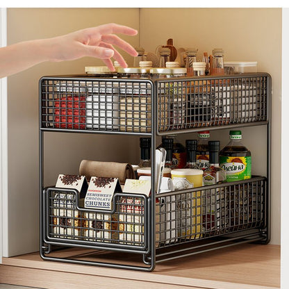 P pull-out storage rack