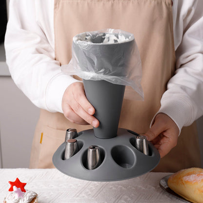 P piping bag piping nozzle storage rack