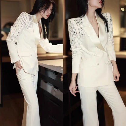 A diamond-encrusted suit