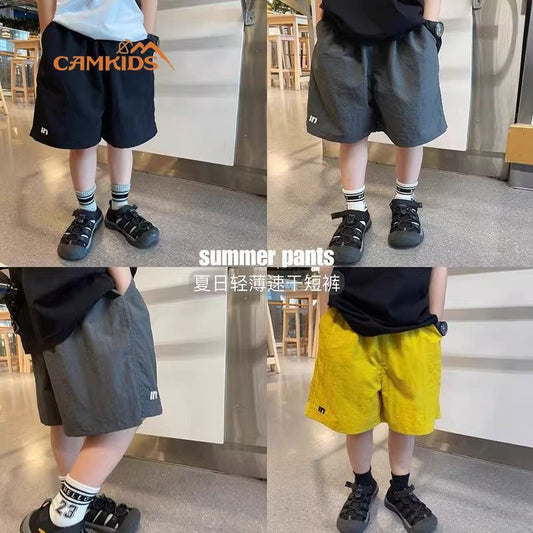 P boys shorts children's quick-drying pants boys wear five-point pants summer thin casual shorts