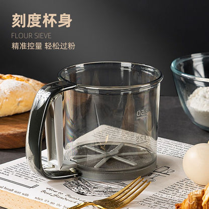 P Hand-held semi-automatic flour mesh sieve