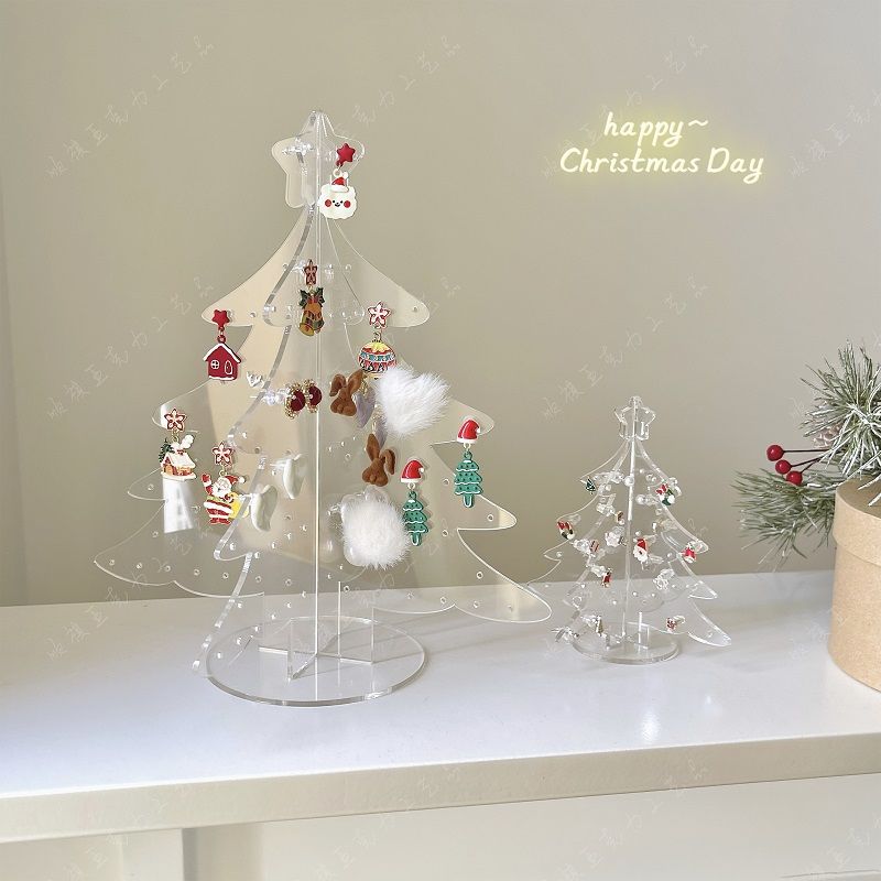 P Christmas tree acrylic jewelry storage